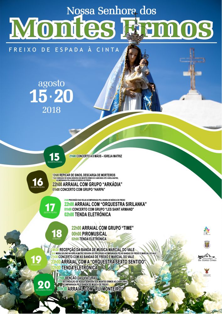 Cartaz Festa de Nossa Senhora dos Montes Ermos